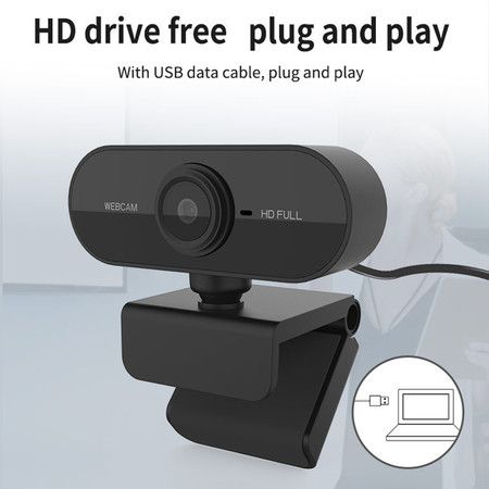 HD Webcam Desktop or Laptop,USB Web Camera Built-in Mic