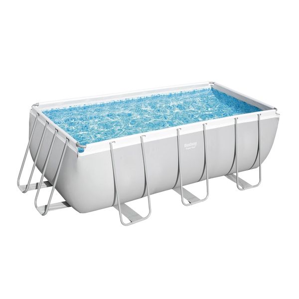 Bestway Rectangular Above Ground Swimming Pool Portable Backyard Pool with Pump