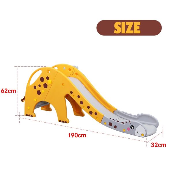 Kidbot Kids Slide Outdoor Indoor Playground Play Centre Backyard Play Equipment Yellow