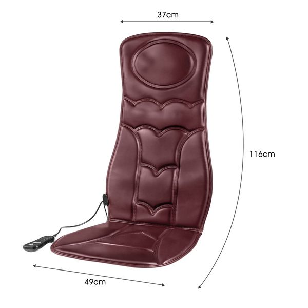 10 Motor Vibration Massage Chair Pad Cushion w/heat for Home Office Car