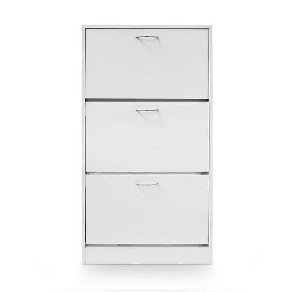 Modern 3-Drawer Shoe Cabinet Shoe Organizer Rack