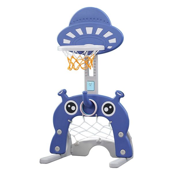 Kids Basketball Hoop Stand Set Ring Toss Golf Game Football Gate Activity Centre Indoor Outdoor Adjustable 5-in-1