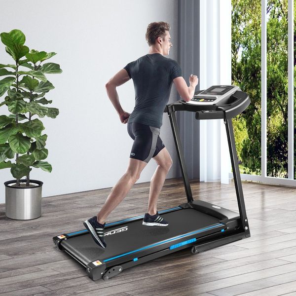 Genki 2HP Treadmill Home Gym Equipment Foldable Running Exercise Machine 430mm Belt