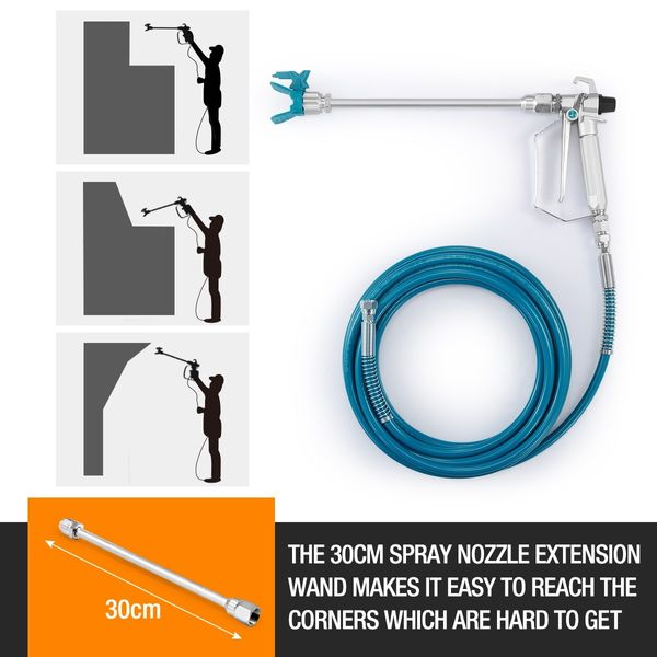 1200W Airless Paint Sprayer Gun Sprayer Paint Machine 2.2L/min