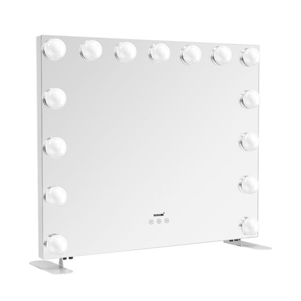 Hollywood Style Makeup Mirror 15 LED Lighted Vanity Mirror Maxkon Adjustable Brightness