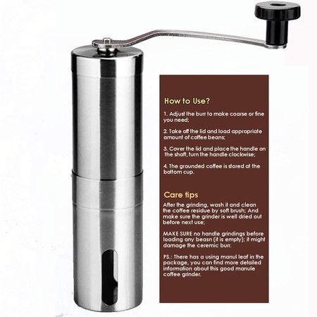 Mini Stainless Steel Coffee Grinder