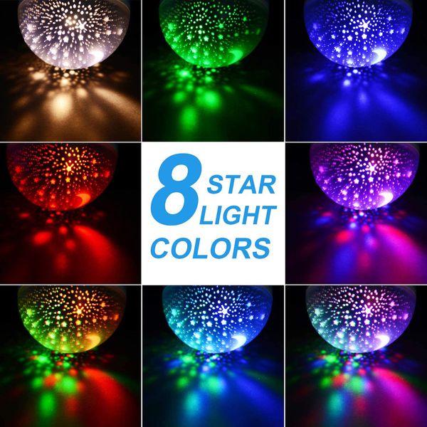 Night Light for Kids, Moon Star Projector -for Baby Kids Women, Christmas Party Bedroom Decoration