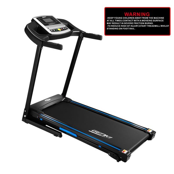 Genki 2HP Treadmill Home Gym Equipment Foldable Running Exercise Machine 430mm Belt