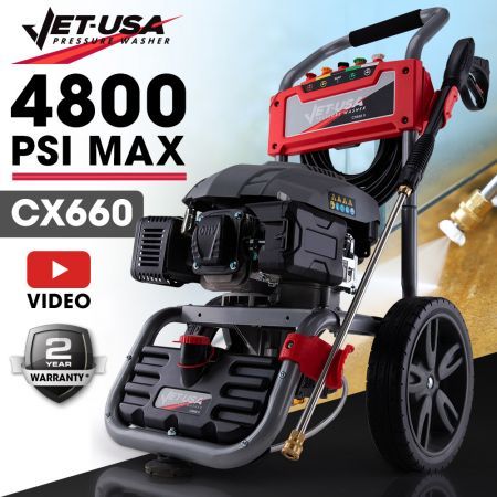 Jet-USA 4800PSI Petrol-Powered High Pressure Cleaner Washer Water Jet Power Hose