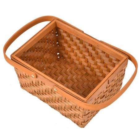 Picnic Basket Wicker Baskets Outdoor Deluxe Gift Storage Person Storage Carry