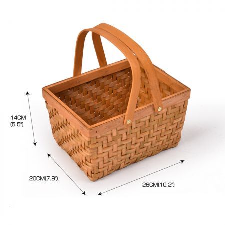 Picnic Basket Wicker Baskets Outdoor Deluxe Gift Storage Person Storage Carry