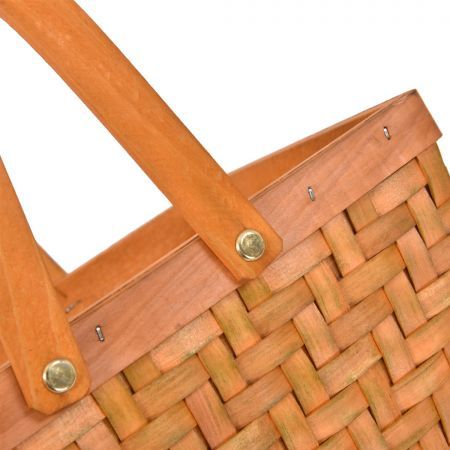 Picnic Basket Wicker Baskets Outdoor Deluxe Gift Storage Person Storage Carry