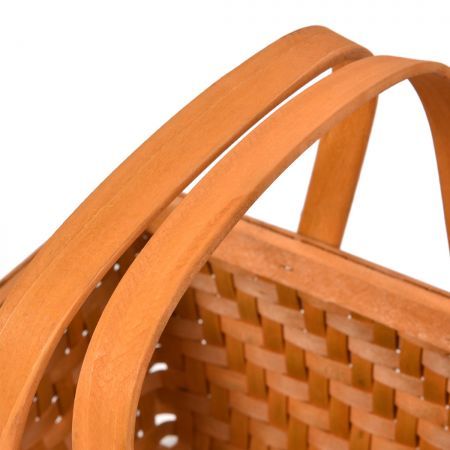 Picnic Basket Wicker Baskets Outdoor Deluxe Gift Storage Person Storage Carry