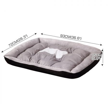 Pet Bed Dog Beds Bedding Mattress XL Black X-Large