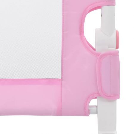 Toddler Safety Bed Rail Pink 120x42 cm Polyester