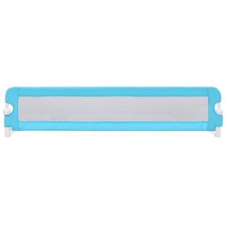 Toddler Safety Bed Rail Blue 180x42 cm Polyester