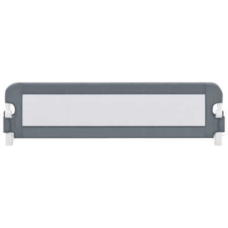 Toddler Safety Bed Rail Grey 120x42 cm Polyester