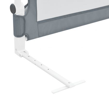 Toddler Safety Bed Rail Grey 180x42 cm Polyester