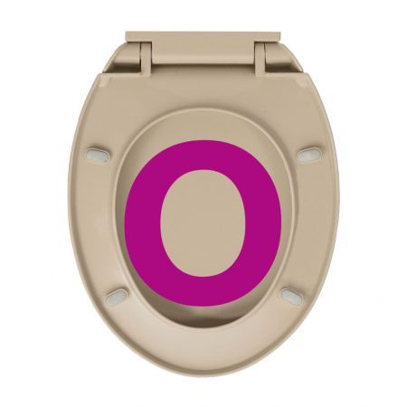 Soft-Close Toilet Seat Beige Oval