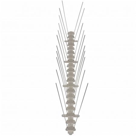 2-row Plastic Bird & Pigeon Spikes Set of 6 3 m