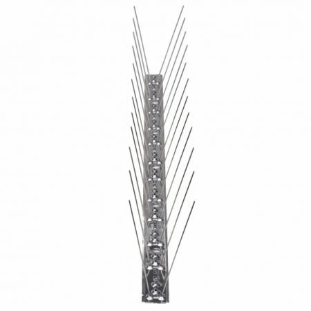 2-row Stainless Steel Bird & Pigeon Spikes Set of 6 3 m