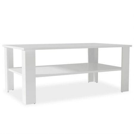 Coffee Table Chipboard 100x59x42 cm White