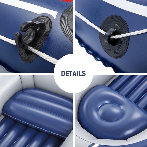 Bestway Inflatable Dinghy Boat Raft 2.55m x 1.27m 