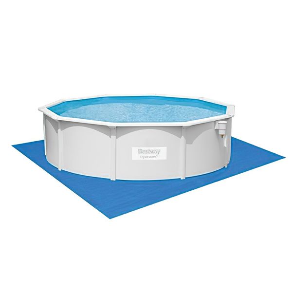 Bestway Hydrium Steel Wall Pool Round Portable Aboveground Swimming Pool Set