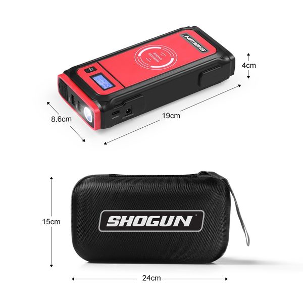 Portable Car Jump Starter 12V Wireless Battery Charger Power Bank 2000A