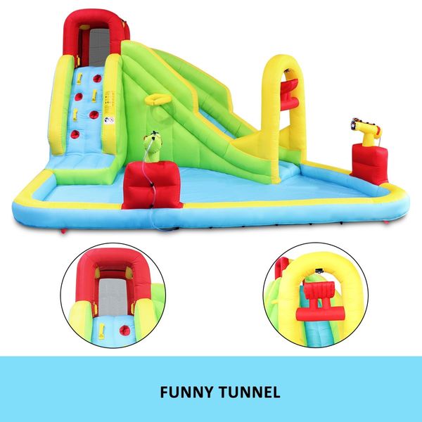 Inflatable Water Park Water Slide Jump Castle Pool Outdoor Toy Bouncer Play Centre 