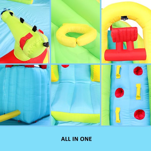 Inflatable Water Park Water Slide Jump Castle Pool Outdoor Toy Bouncer Play Centre 