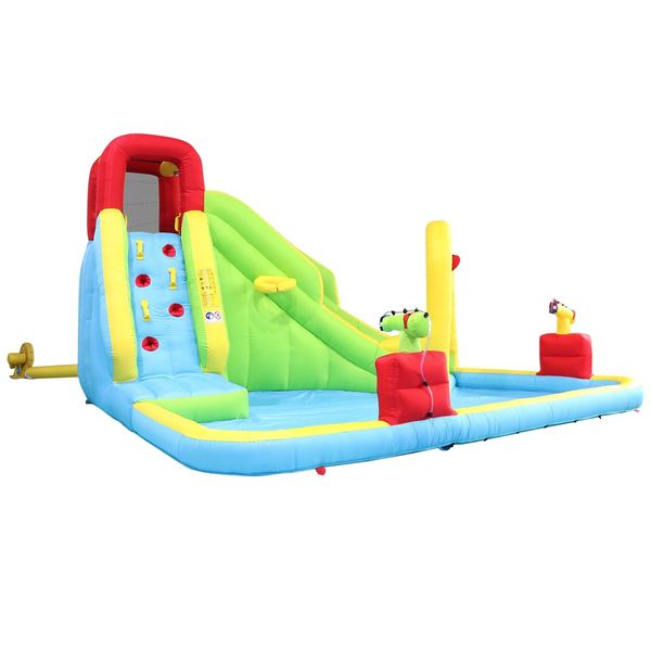 Inflatable Water Park Water Slide Jump Castle Pool Outdoor Toy Bouncer Play Centre 