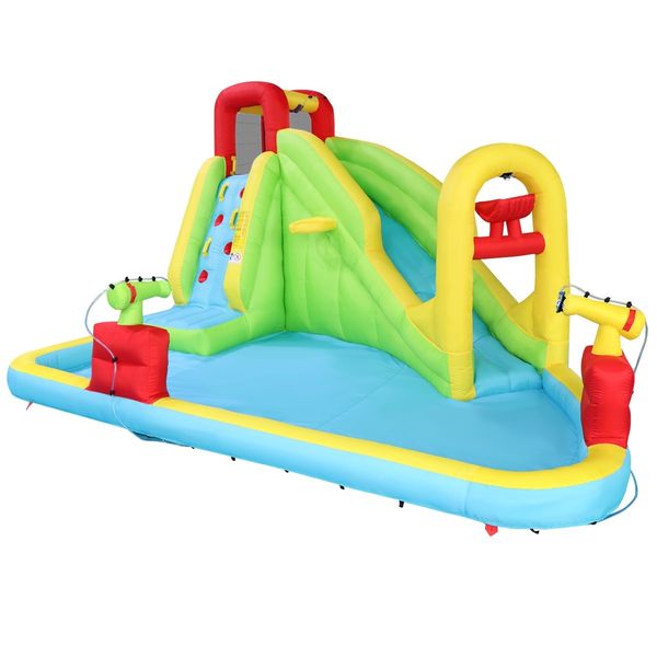 Inflatable Water Park Water Slide Jump Castle Pool Outdoor Toy Bouncer Play Centre 