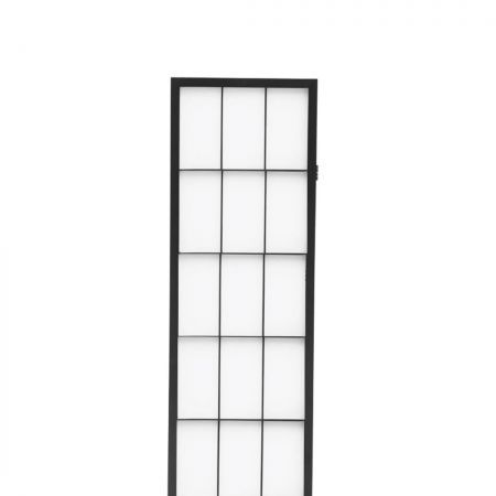 Levede 4 Panel Free Standing Foldable  Room Divider Privacy Screen Black Frame