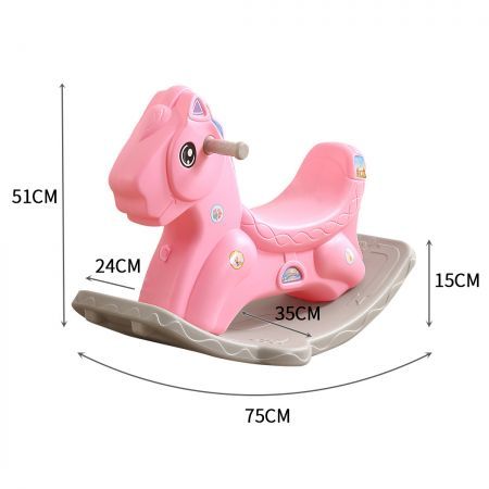 BoPeep Kids Rocking Horse Toddler Baby Horses Pony Ride On Toy Balance Rocker