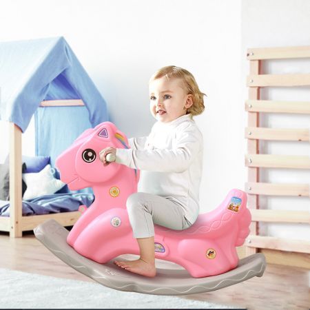 BoPeep Kids Rocking Horse Toddler Baby Horses Pony Ride On Toy Balance Rocker