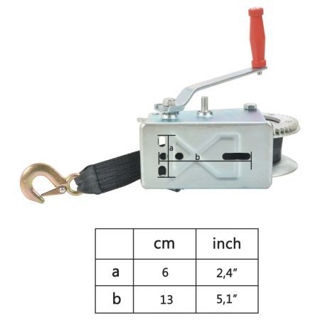 Hand Winch with Strap 1587 kg