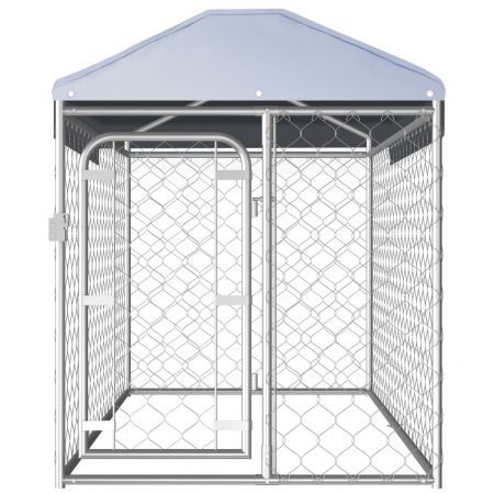 Outdoor Dog Kennel with Roof 200x100x125 cm