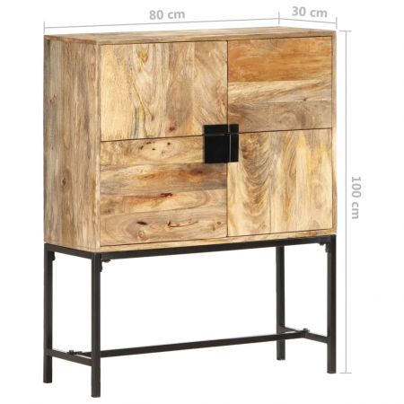 Highboard 80x30x100 cm Solid Mango Wood