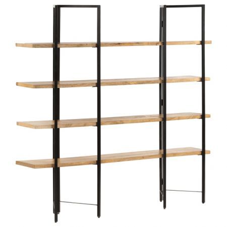 4-Tier Bookcase 160x35x160 cm Solid Mango Wood