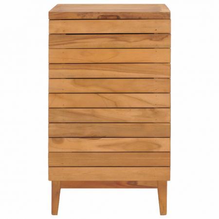 Laundry Basket 40x40x70 cm Solid Teak Wood