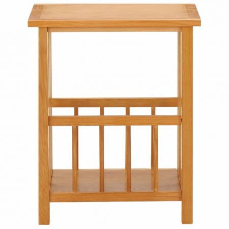 Magazine Table 45x35x55 cm Solid Oak Wood