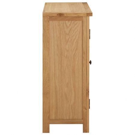 Wine Cabinet for 11 Bottles 80x32x80 cm Solid Oak Wood