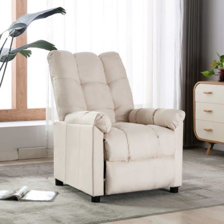 Recliner Cream Fabric