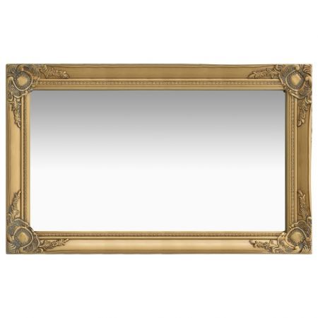 Wall Mirror Baroque Style 50x80 cm Gold