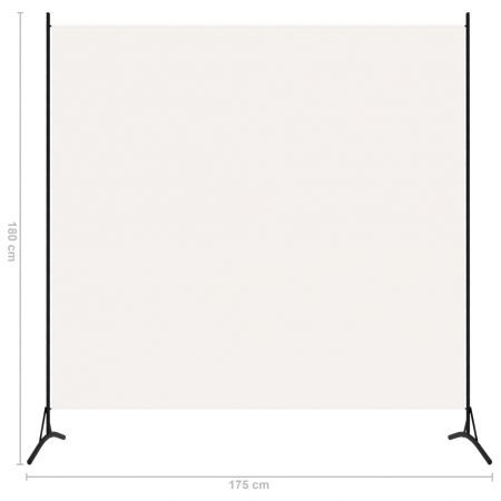 1-Panel Room Divider White 175x180 cm