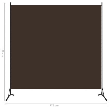 1-Panel Room Divider Brown 175x180 cm