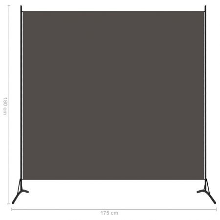 1-Panel Room Divider Anthracite 175x180 cm