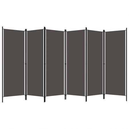 6-Panel Room Divider Anthracite 300x180 cm