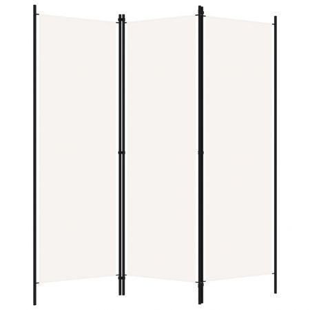 3-Panel Room Divider White 150x180 cm